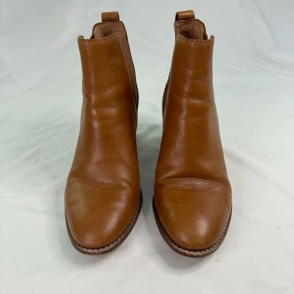 Madewell Regan Boot Size 9M Women Brown Leather Block Heel Cushioned Neutral - Picture 2 of 8